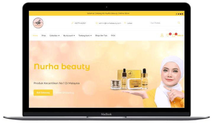 Nurhabeauty website
