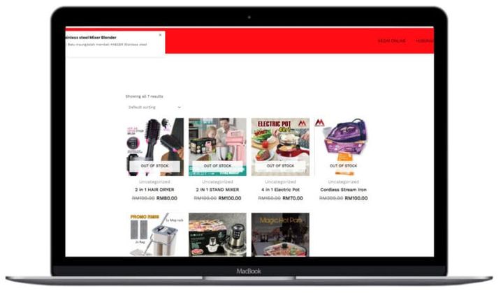Mudahstore website